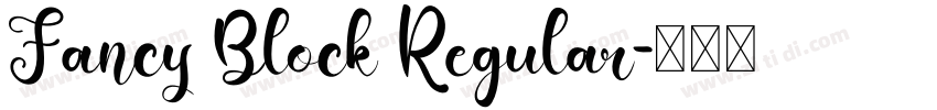 Fancy Block Regular字体转换